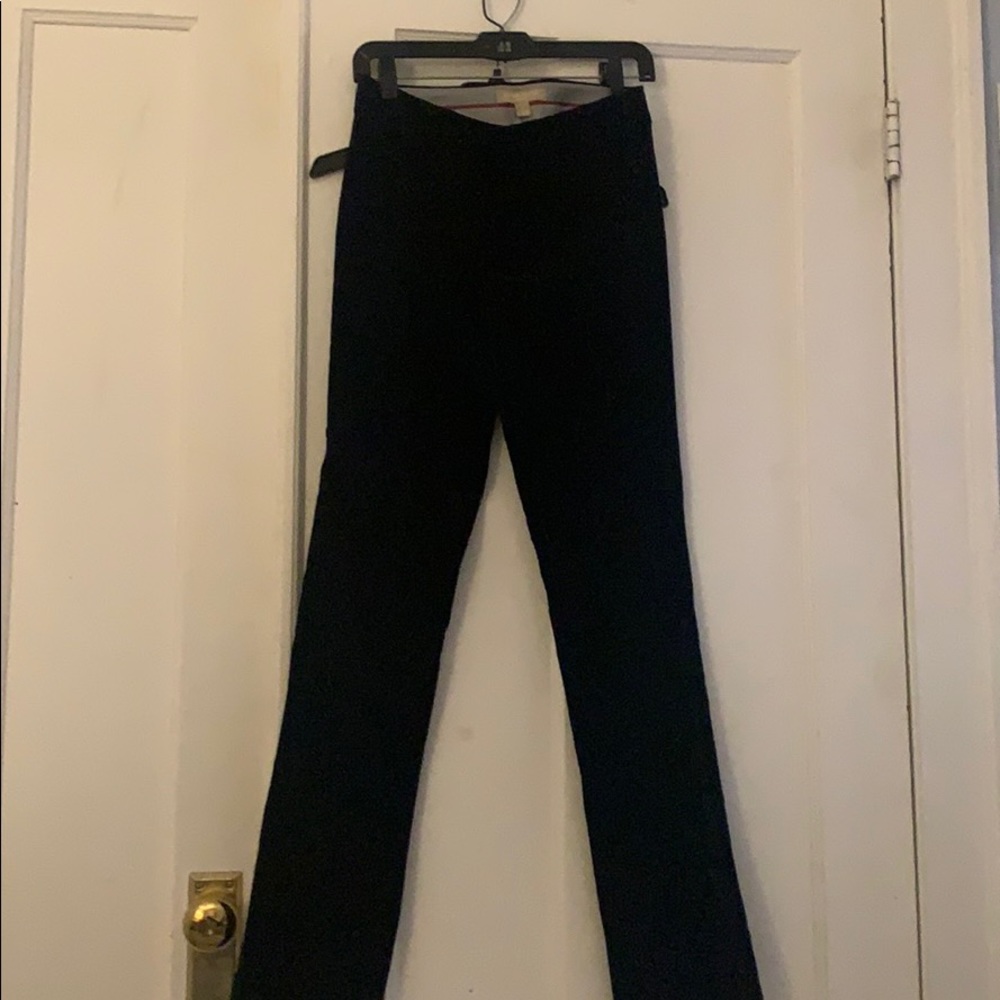 Black velvet pants